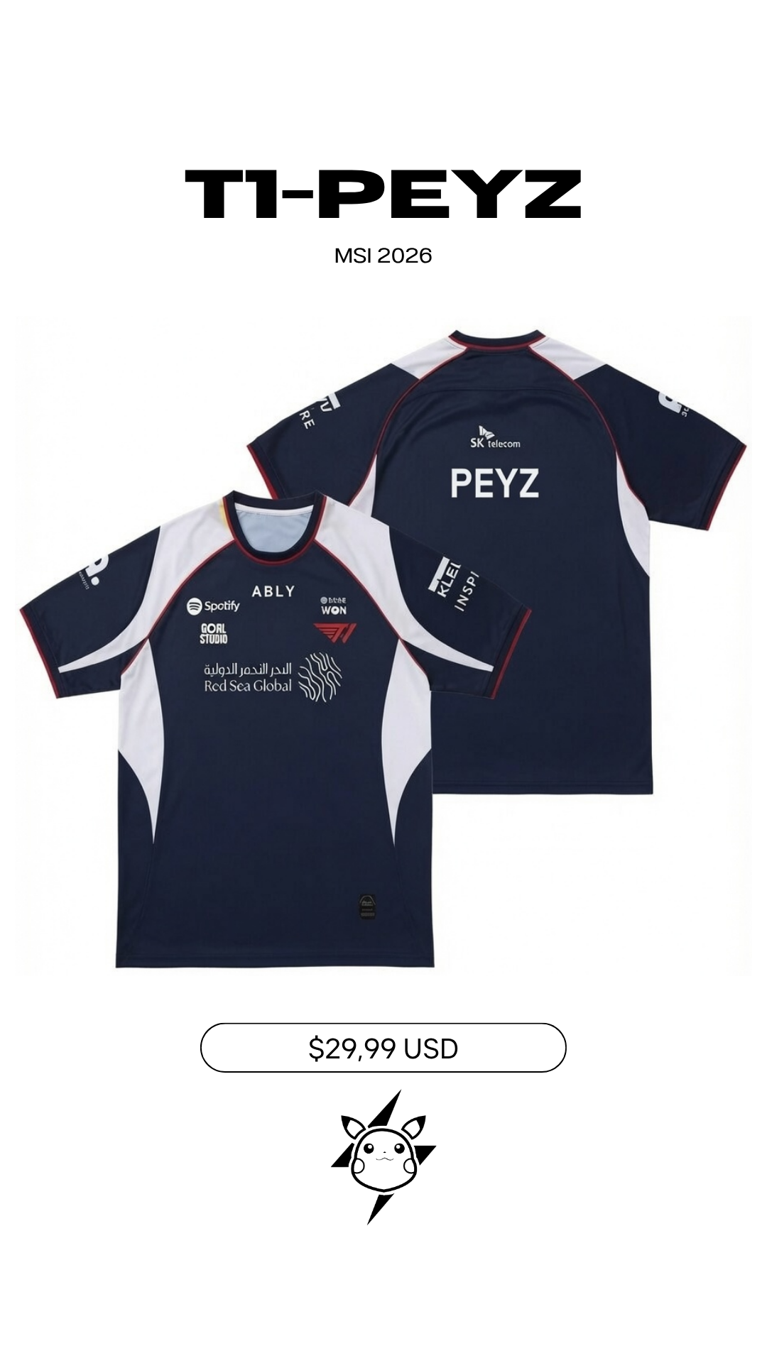 T1 MSI 2026 Jersey - Official Style T1 MSI Shirt - Image 4