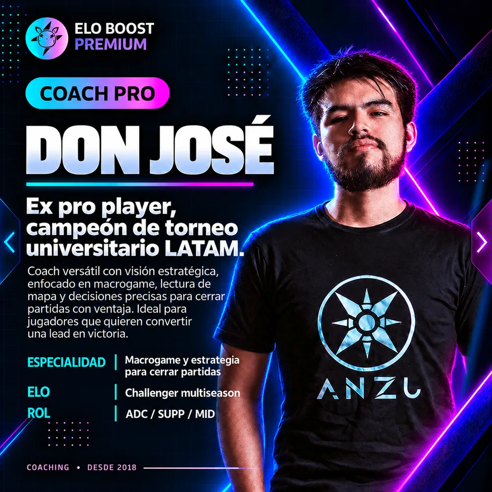 Don José, Macro and strategy coach at Elo Boost Premium