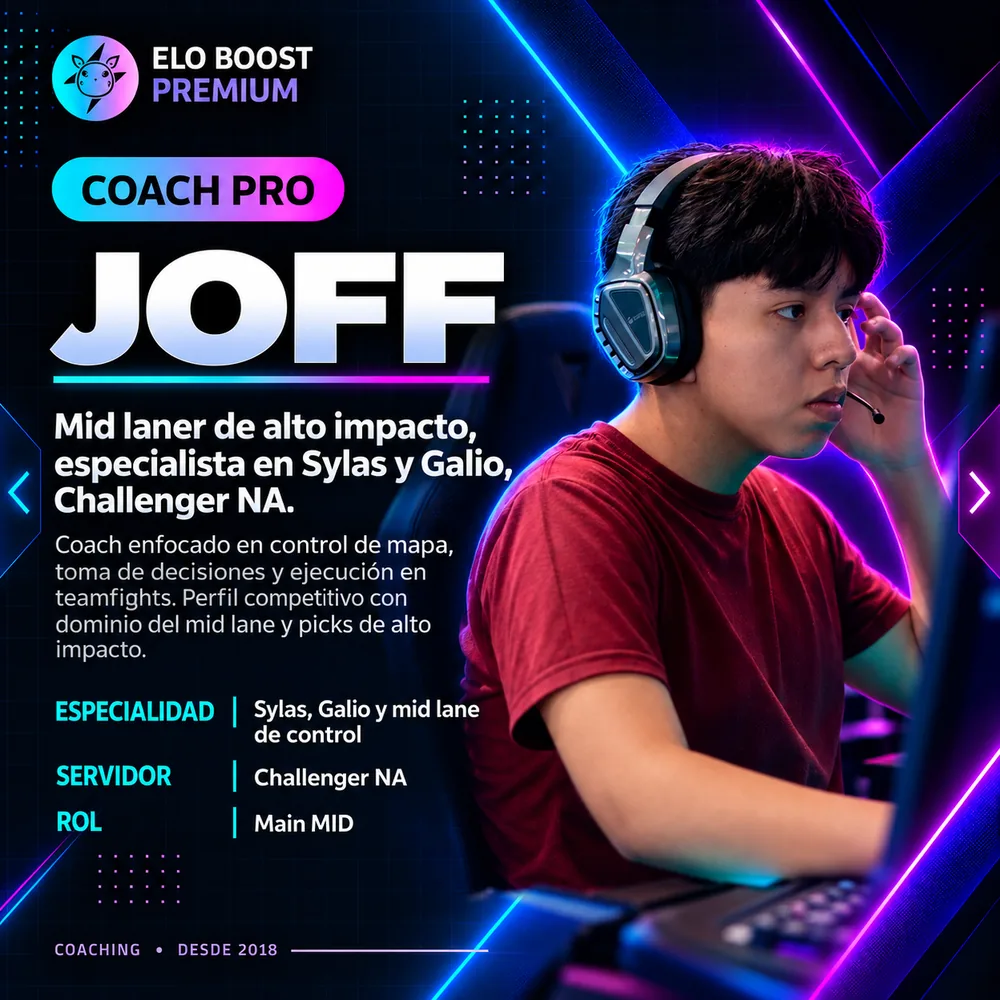 Joff, Mid coach at Elo Boost Premium