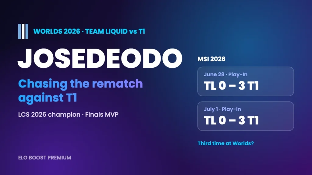 Josedeodo vs T1: MSI 2026 record and Worlds 2026